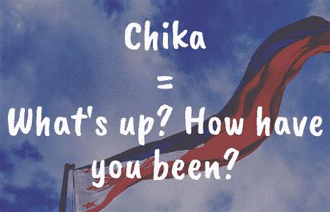 chika tagalog|Chika in English: Definition of the Tagalog word chika.
